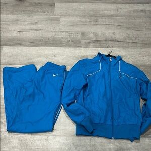 Nike Blue Windbreaker Jacket Athletic Vintage Style Sz S